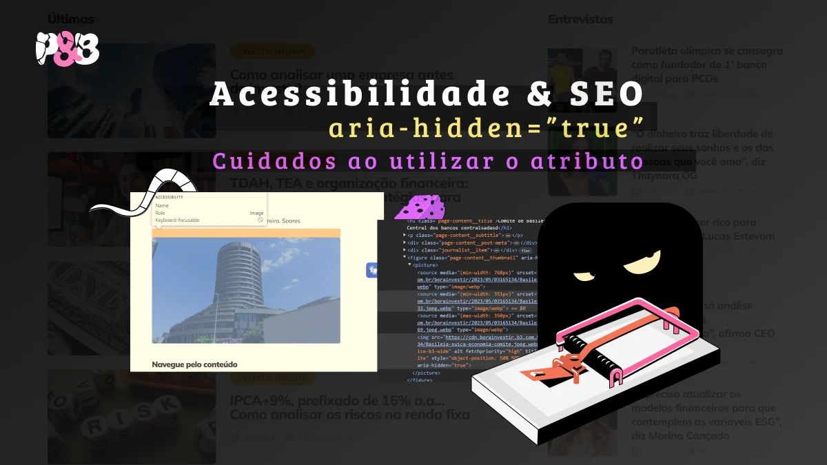 Aria hidden true e SEO: reflita sobre imagens e acessibilidade