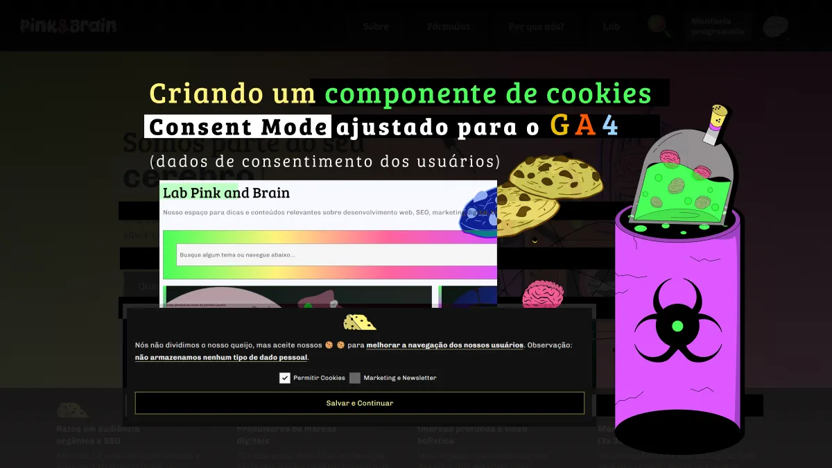 Criando um componente de cookies com consentimento para o GA4